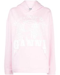 Ganni - Animals Hoodie - Lyst