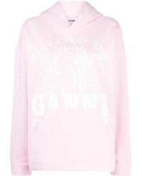 Ganni - Animals Hoodie - Lyst