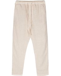 120% Lino - Linen Tapered Trousers - Lyst