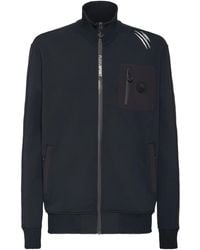 Philipp Plein - Scratch-Detail Zip-Up Jacket - Lyst