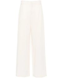 Blumarine - テクスチャード ワイドパンツ - Lyst