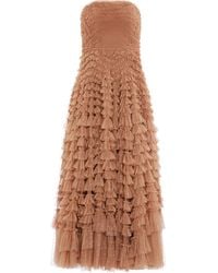 Needle & Thread - Hattie ラッフル ストラップレス ドレス - Lyst