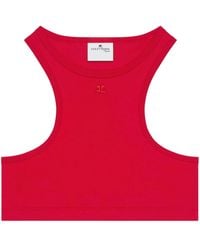 Courreges - Racerback Crop Top - Lyst