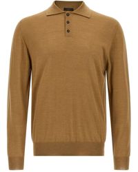 Zanone - Cashmere-Silk Blend Polo-Neck Sweater - Lyst
