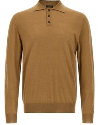 Zanone - Polokragen-Pullover Aus Kaschmir-Seidengemisch - Lyst