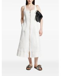 Aje. Esmerie Cotton Midi Dress in Pink | Lyst