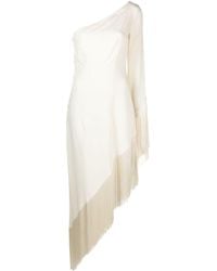 ‎Taller Marmo - Midi-jurk Met Franje - Lyst
