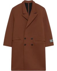 Gcds - Logo-Patch Double-Breasted Coat - Lyst