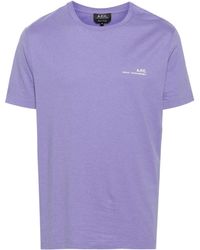 A.P.C. - Item Cotton T-shirt - Lyst