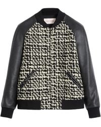Valentino Garavani - Chez-Patch Tweed Bomber Jacket - Lyst