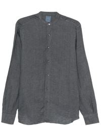 Barba Napoli - T-Shirt À Col Boutonné - Lyst