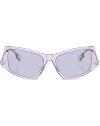 Burberry - Occhiali Da Sole Cat-Eye Con Placca Logo - Lyst