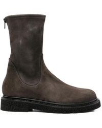 Guglielmo Rotta - Rear-Zip Leather Ankle Boots - Lyst