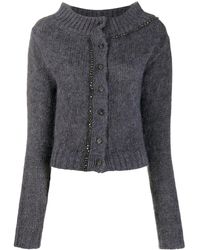 N°21 Vest Verfraaid Met Kristallen - Grijs