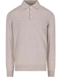 Brunello Cucinelli - Polo A Maniche Lunghe - Lyst