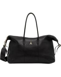 Patrizia Pepe - Logo-Plaque Leather Tote Bag - Lyst