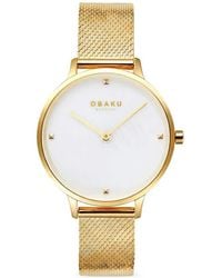 Obaku - Montre Figen 32 Mm À Bracelet En Mesh - Lyst