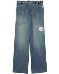 Maison Mihara Yasuhiro - Adjustable Wide-leg Jeans - Lyst