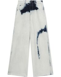 Charles Jeffrey - Jeans Met Wijde Pijpen En Gebleekt Effect - Lyst