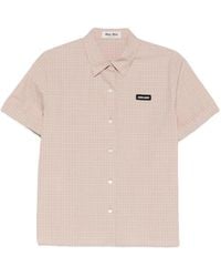Miu Miu - Cotton Shirt - Lyst