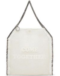 Stella McCartney - Falabella Slogan-Print Cross Body Bag - Lyst