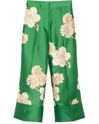ALÉMAIS - Floral-Print Trousers - Lyst