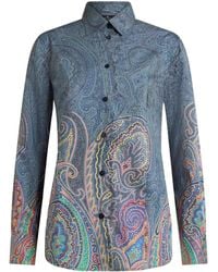 Etro - Hemd mit Paisley-Print - Lyst
