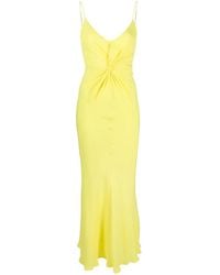 MSGM - Robe Longue À Détail De Nœud - Lyst