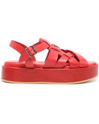 Moma - Arizona Raw Leather Sandals - Lyst