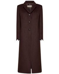 Blanca Vita - Single-Breasted Notched-Lapels Coat - Lyst