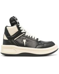 Rick Owens - X Drkshdw Turbowpn Leather Sneakers - Lyst
