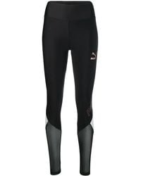 PUMA - Xtg Sheer Panel Leggings - Lyst