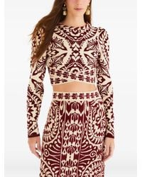 FARM Rio - Patterned Long-sleeve Top - Lyst