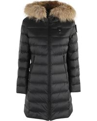 Blauer - Gesteppte Jacke mit Faux-Fur-Besatz - Lyst