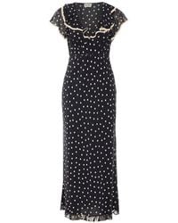 RIXO London - Bethea Polka-Dot Maxi Dress - Lyst