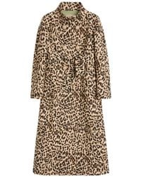Valentino Garavani - Leopard Print Belted Coat - Lyst