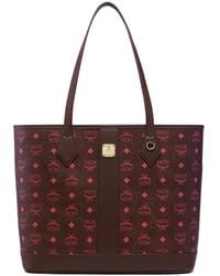 MCM - New Liz Logo-Print Tote Bag - Lyst