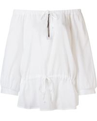 Amir Slama - Off-Shoulder Long-Sleeve Blouse - Lyst