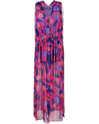 Isabel Marant - Abstract Pattern Plunging V-neck Dress - Lyst
