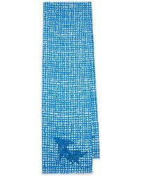 Paul Smith - Fish Check-Pattern Cotton Scarf - Lyst
