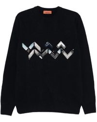 Missoni - Wool Sweater With Zigzag Detail - Lyst