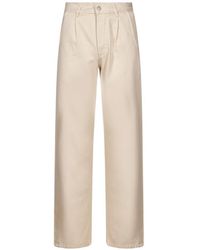 Another Aspect - Pleated Straight-Leg Jeans - Lyst