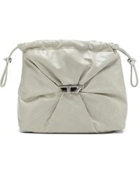 DIESEL - Scrunch-D Leather Bucket Bag - Lyst