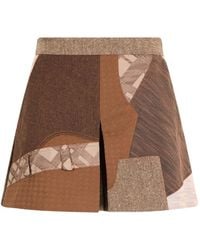 Moschino - Patchwork High-Waisted Shorts - Lyst