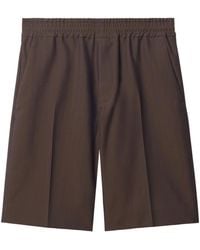 Burberry - Pantalones Cortos De Vestir Con Motivo De Espiga - Lyst