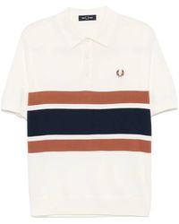 Fred Perry - パネル ニット ポロシャツ - Lyst