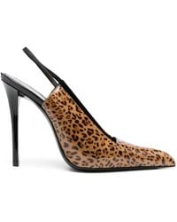 Saint Laurent - Raven 120Mm Leopard-Print Pumps - Lyst