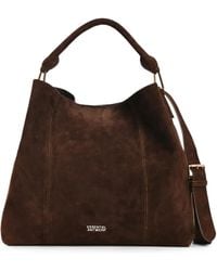 Essentiel Antwerp - Kroon Suede Shoulder Bag - Lyst