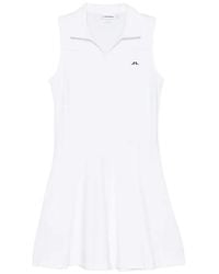 J.Lindeberg - Vestido Largo Con Cuello De Polo - Lyst