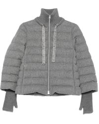 Herno - Cashmere And Wool Padded Jacket - Lyst
